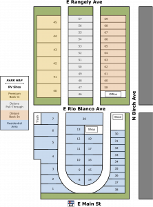Silver Sage RV Park Map